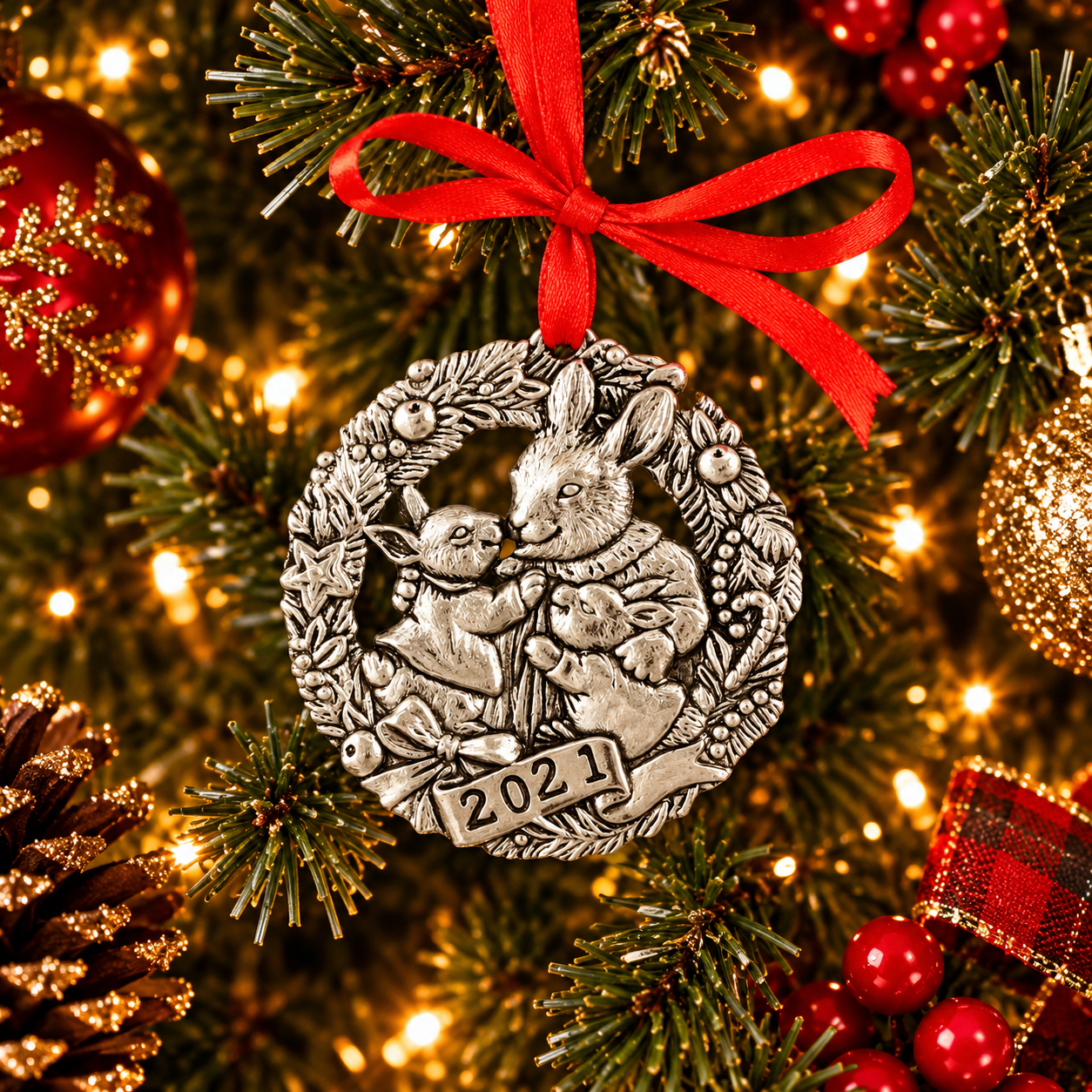 2021 "To Grandma's House we go" Bunny Ornament