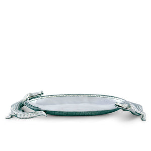 Arthur Court Alligator Alligator Centerpiece Tray