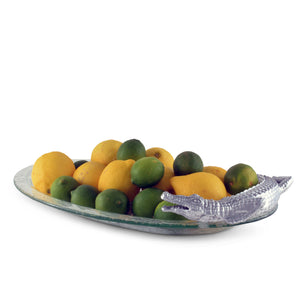 Arthur Court Alligator Alligator Glass Platter