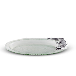 Arthur Court Alligator Alligator Glass Platter
