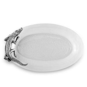 Arthur Court Alligator Alligator Glass Platter