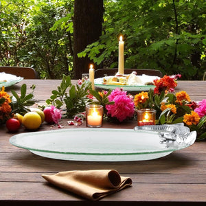 Arthur Court Alligator Alligator Glass Platter