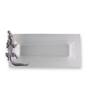 Arthur Court Alligator Alligator Oblong Tray