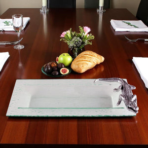 Arthur Court Alligator Alligator Oblong Tray