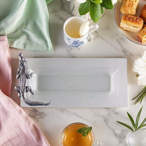 Arthur Court Alligator Alligator Oblong Tray