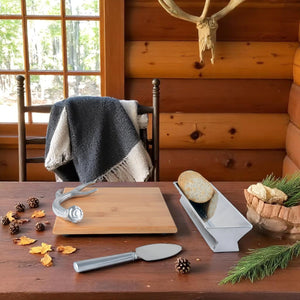 Arthur Court Antler Antler Bamboo Cheese Set