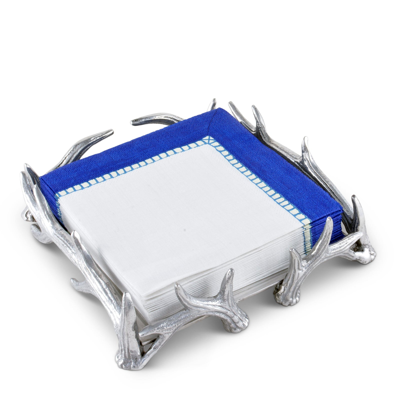 Arthur Court Antler Antler Luncheon Napkin Box