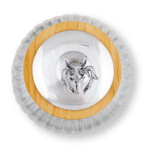 Arthur Court Antler Deer / Elk Knob Glass Canisters