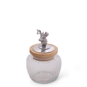 Arthur Court Antler Deer / Elk Knob Glass Canisters