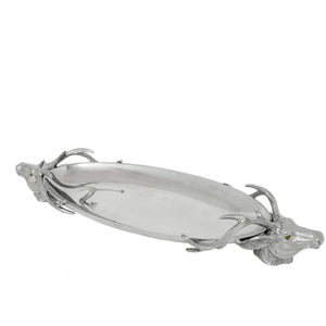 Arthur Court Antler Deer Head Centerpiece Tray