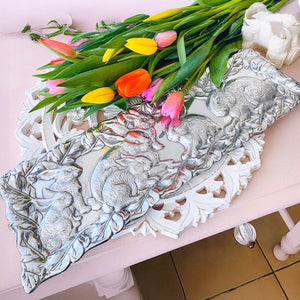 Arthur Court Bunny Bunny Oblong Tray