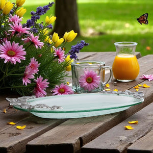 Arthur Court Butterfly Butterfly Glass Platter