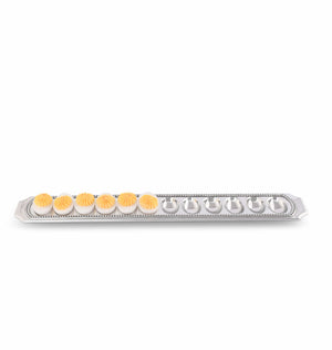 Arthur Court Classic / Engravable Long Beaded Metal Deviled Egg Holder