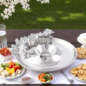 Arthur Court Dogwood Butterfly and Dogwood Chip and Dip