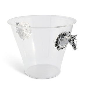Arthur Court Equestrian Horse Head Handle Acrylic Ice Bucket