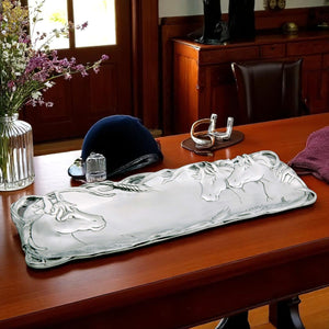 Arthur Court Equestrian Horse Oblong Tray