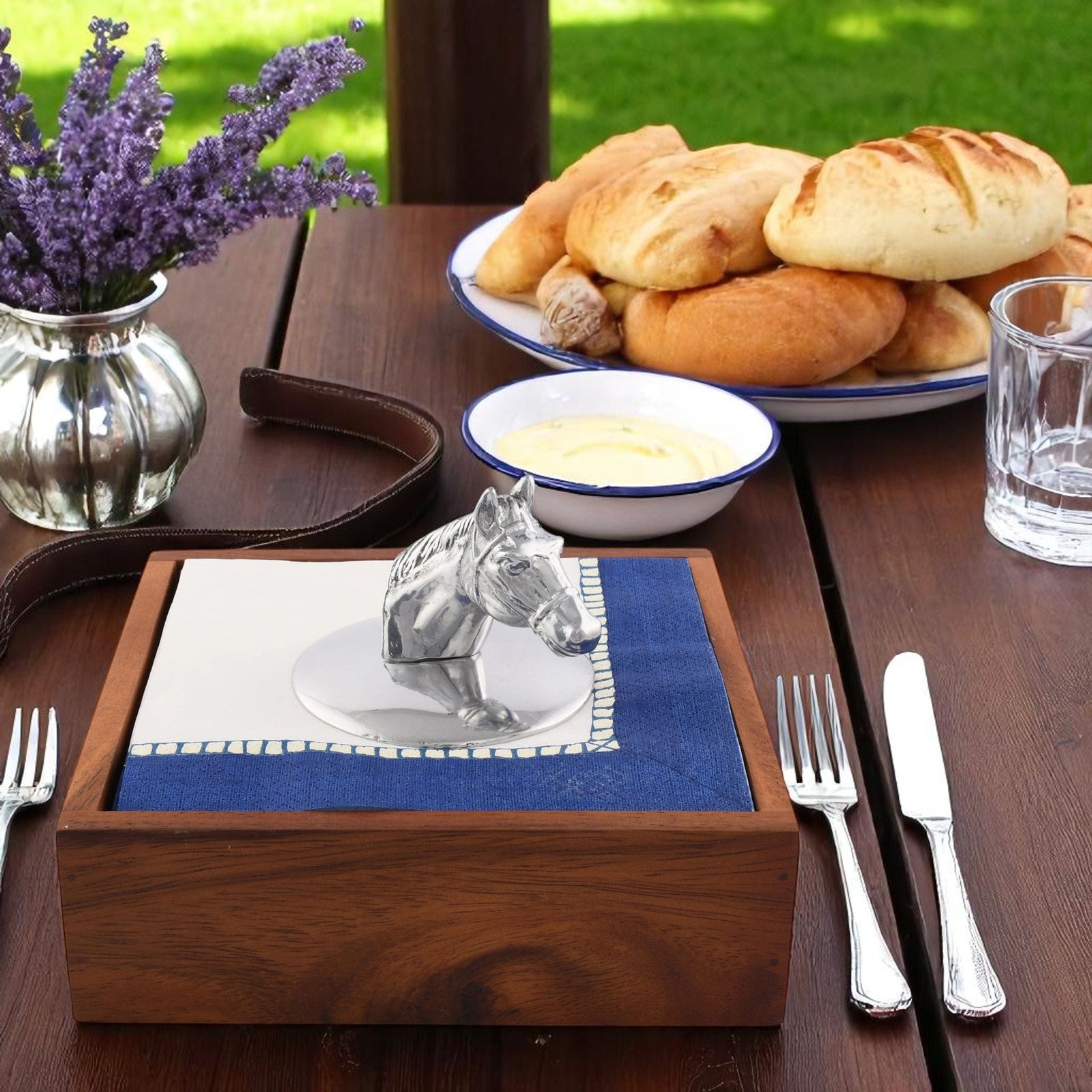 Arthur Court Equestrian Napkin Weight -Horse Head