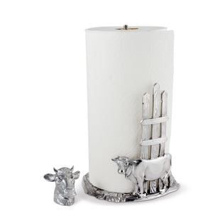 Arthur Court Farmer's Market Cow Paper Towel Holder