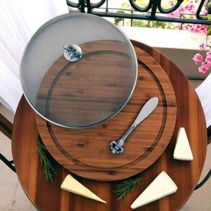 Arthur Court Fleur De Lis Fleur de Lis 3 Piece Picnic Cheese Board /Spreader