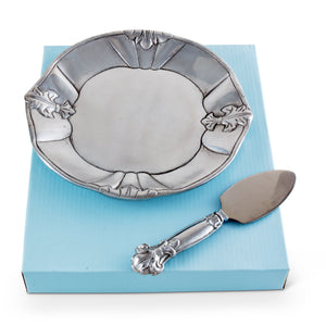 Arthur Court Fleur De Lis Fleur-De-Lis Plate with Server