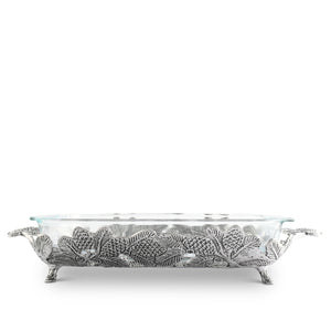 Arthur Court Forest Pine Cone Forest Casserole 3 Quart Holder