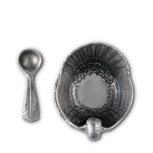 Arthur Court Game Birds Turkey 3-Piece Condiment Set