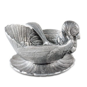 Arthur Court Game Birds Turkey 3-Piece Condiment Set