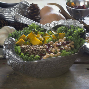 Arthur Court Game Birds Turkey Salad Serving Bowl