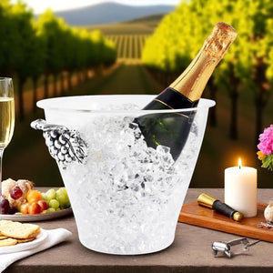 Arthur Court Grape Grape Handle Acrylic Ice Bucket