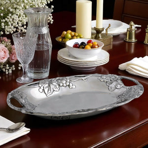 Arthur Court Grape Grape Oval Tray