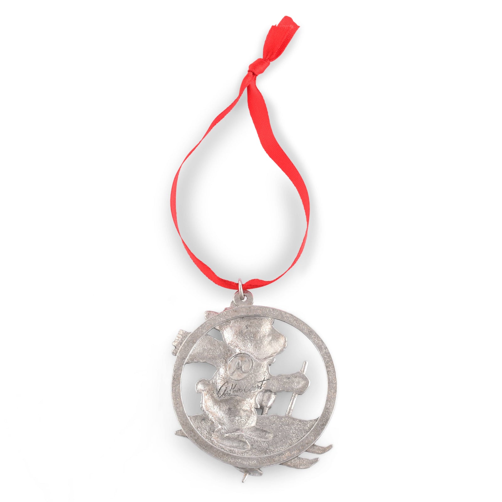Arthur Court Holidays 2024 Bunny Alpine Skiing Ornament