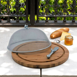 Arthur Court Magnolia Bee 3 Piece Picnic Cheese Board / Spreader