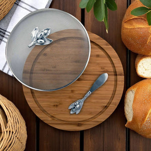 Arthur Court Olive Grove Olive 3 Piece Picnic Cheese Board / Spreader