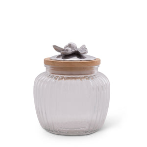 Arthur Court Olive Grove Olive Knob Glass Canisters