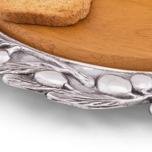 Arthur Court Olive Grove Olive Wood Cheese Set