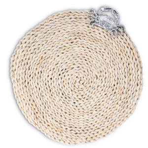 Arthur Court Sea and Shore Crab Twisted Seagrass Placemats - set of 4
