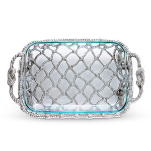 Arthur Court Sea and Shore Fish Net Casserole / Pyrex Holder