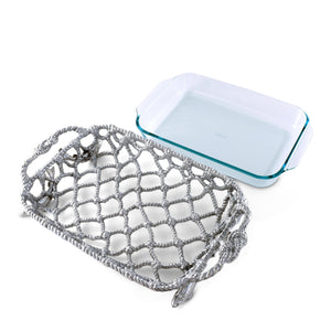 Arthur Court Sea and Shore Fish Net Casserole / Pyrex Holder