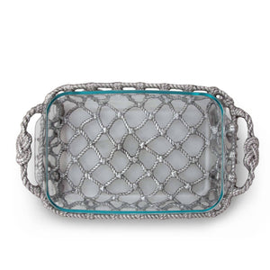 Arthur Court Sea and Shore Fish Net Casserole / Pyrex Holder