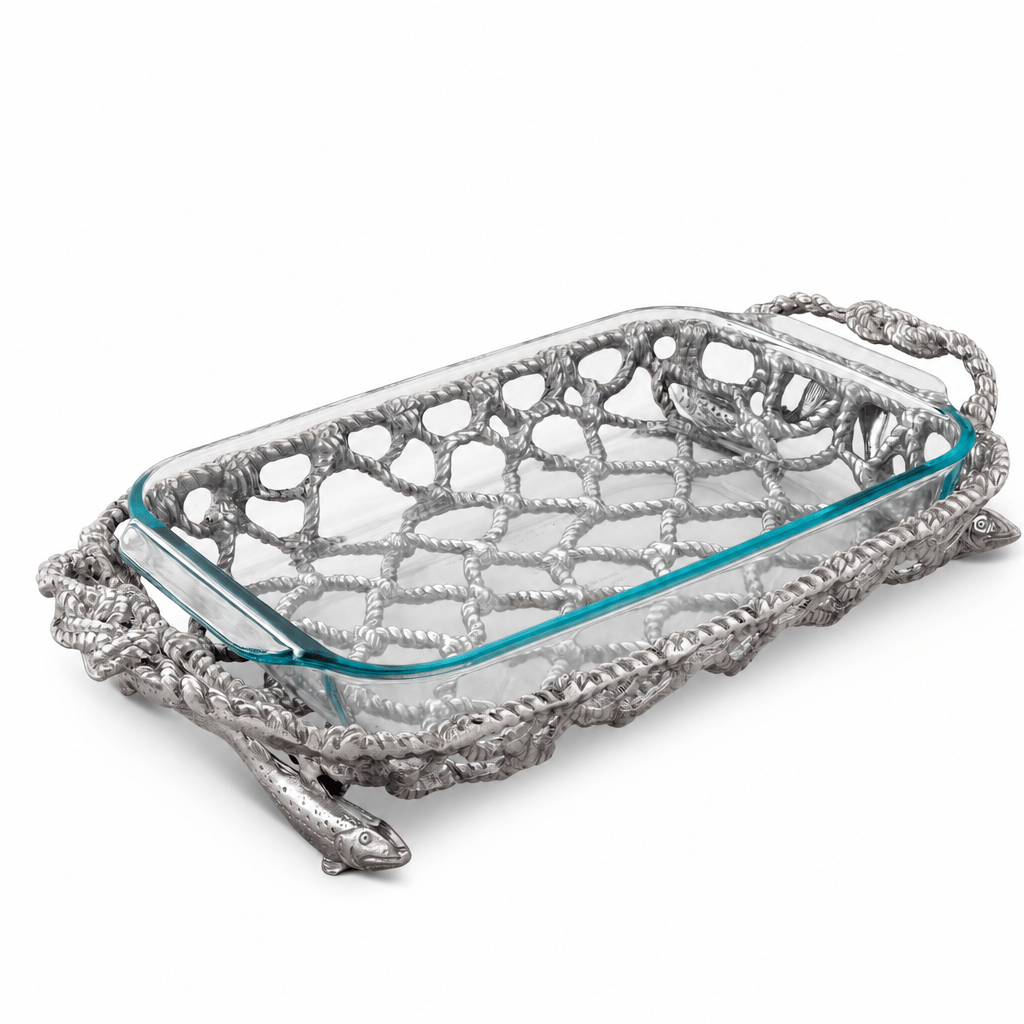 Arthur Court Sea and Shore Fish Net Casserole / Pyrex Holder