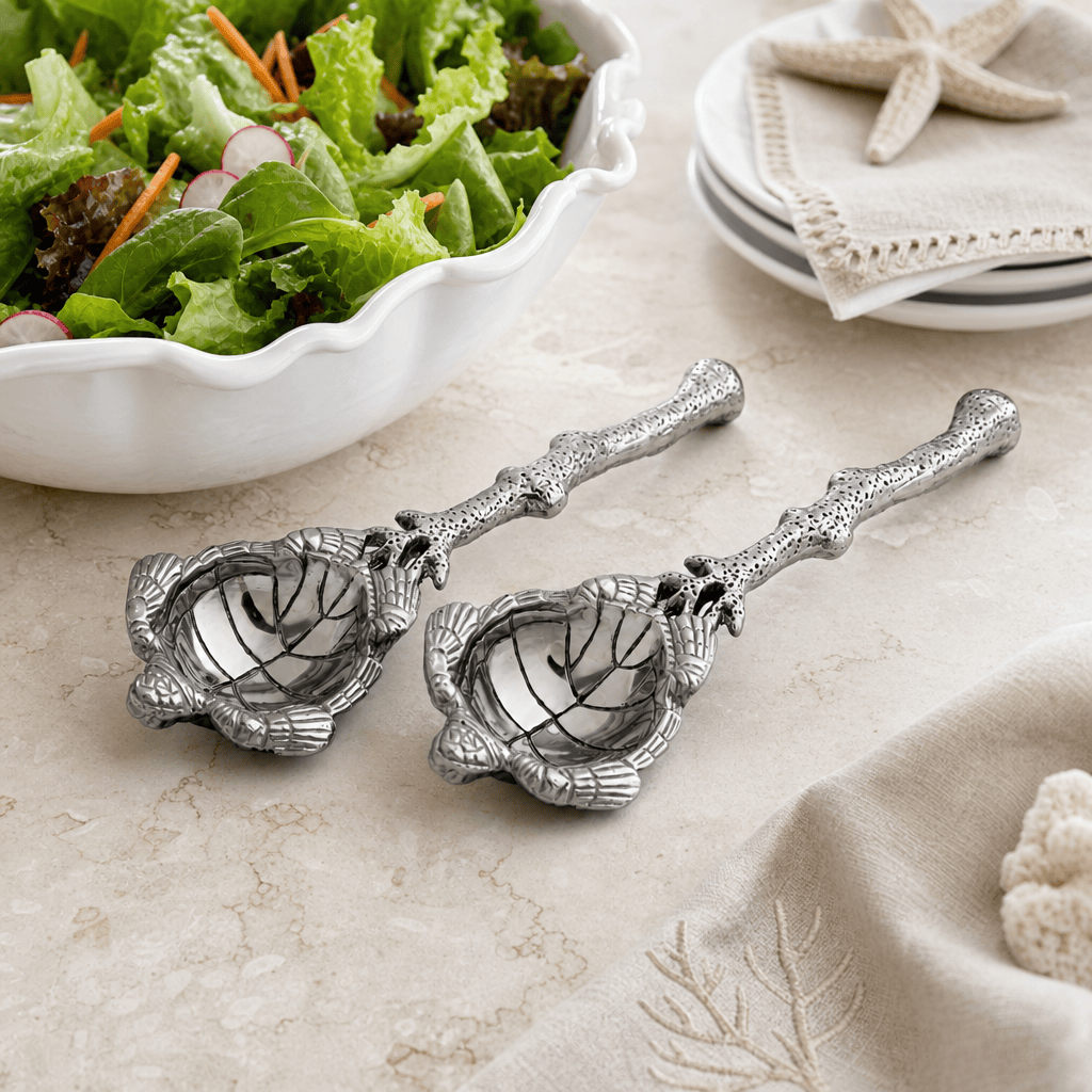 Arthur Court Sea and Shore Sea Turtle Salad Servers