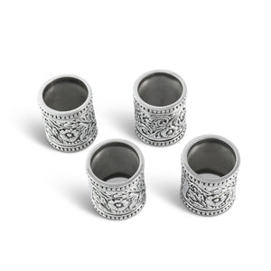 Arthur Court Western Frontier Concho Pattern Napkin Rings Set of 4