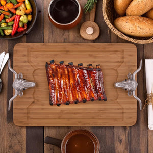 Arthur Court Western Frontier Longhorn Carving Board