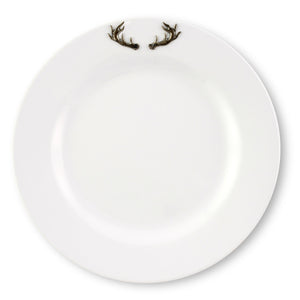 Arthur Court Antler Elk / Deer Antlers Melamine Lunch Plates - Set of 4