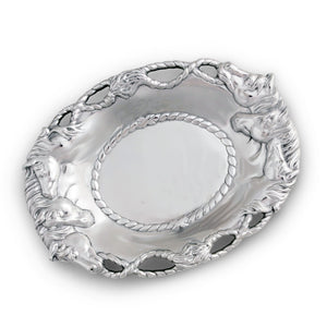 Arthur Court Equestrian Horse Oval Tray