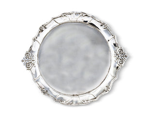 Arthur Court Fleur De Lis Fleur-De-Lis Plate with Glass Dome