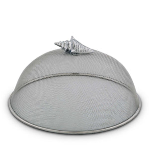 Arthur Court Sea and Shore Conch Shell Stainless Mesh Picnic Cover