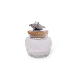 Arthur Court Sea and Shore Shell Glass Canister