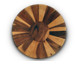 Arthur Court Wood Bowls / Boards Wok Style Wooden Acacia Salad Bowl Extra Large