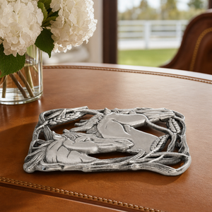 Horse with Wheat Trivet 6